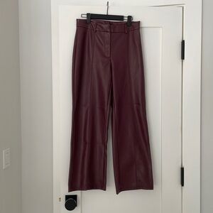 Avec Les Filles faux leather cropped pant